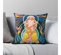 Hawkwind Band Space Ritual - Funda de almohada cuadrada de poliéster y lino, terciopelo, con cremallera, decorativa, para sofá