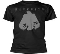 Hawkwind 'Eagle' T-Shirt Mens Casual Graphic Tops Black S