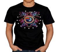 Hawkwind In Search of Space Licensed Merchandise Unisex 100% Cotton Short-Sleeve T-Shirts Black M