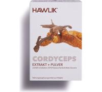 Hawlik Cordyceps en Cápsulas - Extracto + Polvo - 120 cápsulas Hawlik
