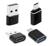 Hawpasy Adaptador USB C a USB&Tipo-C Macho a USB a 3.0, 4 Pack Avec OTG, Convertisseur, Câble Chargeur, Conversor USB a USB C, Adaptador USB a USB C