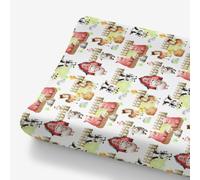 HawSkgFub Funda para cambiador de animales de granja para bebés, niñas y niños, vaca, cerdo, caballo, cambio de pañales, suave, elástico, seguro, ajustado, para cambiar pañales de 32 pulgadas/34 x 16