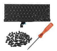 HAWSON US A1502 - Teclado de repuesto para MacBook Pro Retina de 13 pulgadas A1502 de finales de 2013 a principios de 2015, diseño de EE. UU. con tornillos de teclado y destornillador