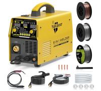 HAXIAOER 200A Soldador de Perfiles de Aluminio 6 en 1 | Soldador Inverter con Alambre Fluxado/MAG/MIG con gas protector/MMA/Soldadura TIG,Soldadura de Aluminio