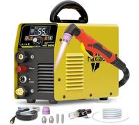 HAXIAOER 55A Cortador de Plasma [Pantalla LED Grande], Arco Piloto Sin Contacto Máquina de Corte por Plasma, DC Inverter 230V Corte por Plasma, PT/2T/4T, 12mm Corte Limpio y 18mm Máximo