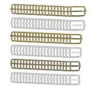 HAXIHA 120 Piezas Hebillas Metalicas Mosquetones, Metal Diapositivas Rectangulares,Metal Tri-glide,Para DIY Cinturón Mochila maletas Proyectos de Costura