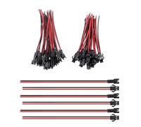 HAXIHA 30 Pairs JST SM 2Pin Plug Macho a Hembra Cable Adaptador,22 AWG JST 2Pin Conectores de Enchufe con Cable Eléctrico de 150mm