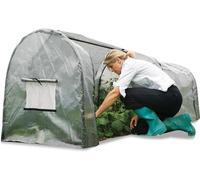 Haxnicks FTUN010103 - Cubierta de Polietileno Transparente Resistente para Proteger Las Plantas, Color Gris, 300 x 100 x 100 cm