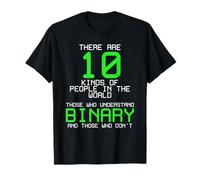 Hay 10 tipos de personas código de programación binaria divertido Camiseta
