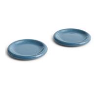 HAY 2 Platos Barro Ø18 cm Dark blue