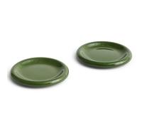 HAY 2 Platos Barro Ø18 cm Green