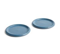 HAY 2 Platos Barro Ø24 cm Dark blue
