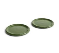 HAY 2 Platos Barro Ø24 cm Green