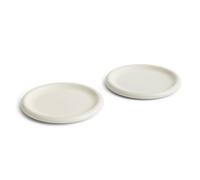 HAY 2 Platos Barro Ø24 cm Off-white