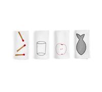 HAY 4 Servilletas de lino Sobremesa45x45 cm White