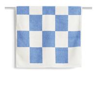 HAY Alfombra de baño Check 50x90 cm Sky blue