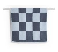 HAY Alfombra de baño Check 50x90 cm Steel blue