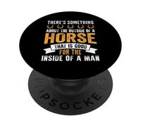 Hay Algo en el Exterior de un Caballo Que es Bueno PopSockets PopGrip Adhesivo
