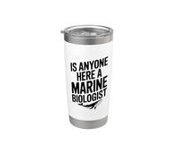 ¿Hay alguien aquí un biólogo marino? Divertido amante del océano Vaso térmico de acero inoxidable de doble pared