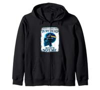 Hay alguien en mi cabeza, pero no yo diciendo esqueleto Sudadera con Capucha