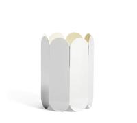 Hay Arcs 541264 - Jarrón con Espejo (Acero Inoxidable, 25 cm de Alto, Acabado Brillante)