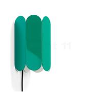 HAY Arcs, lámpara de pared, verde - con enchufe
