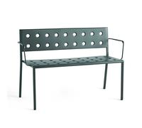 HAY Banco Balcony Dining con reposabrazos 121x52 cm Bosque oscuro