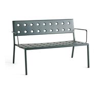 HAY Banco Balcony Lounge con reposabrazos 121.5×69 cm Bosque oscuro