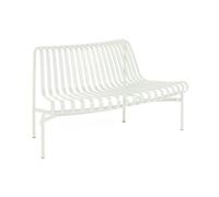 HAY Banco de parque con respaldo curvado hacia afuera Palissade Dining Cream white
