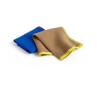 HAY Bayeta de cocina Canteen 31x31 cm 2 unidades Blue/fuchsia-Beige/yellow