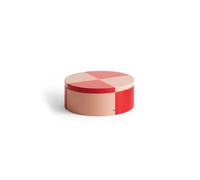 HAY Bote Tin Container Round red-soft pink
