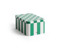 HAY Bote Tin Container small Green-off white