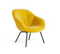 HAY Butaca About a Lounge 87 Soft Lola yellow-estructura de acero negra