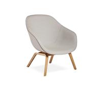 HAY Butaca lounge About a Lounge 83 steelcut trio 105 gris jaspeado-roble blanqueado