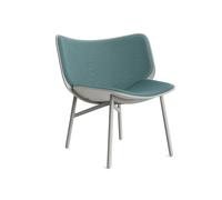 HAY Butaca lounge Dapper Aqua-dusty grey roble-gris estructura