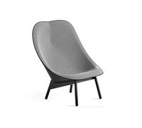 HAY Butaca Uchiwa Black/white-roble negro-piel negra