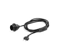 HAY - Cable con Enchufe e Interruptor para Lámpara de Sobremesa Black