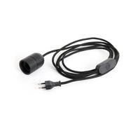 HAY Cable de lámpara Common Table 2.4 m Soft black
