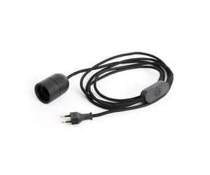 HAY Cable de lámpara Common Table 2.4 m Soft black