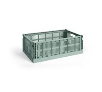 HAY Cesta Colour Crate L 34.5x53 cm Sage green