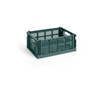 HAY Cesta Colour Crate M 26.5x34.5 cm Dark green
