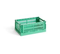 HAY Cesta Colour Crate S 17x26.5 cm Dark mint