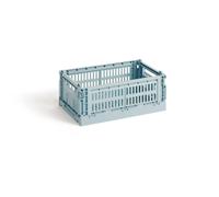 HAY Cesta Colour Crate S 17x26.5 cm Dusty blue