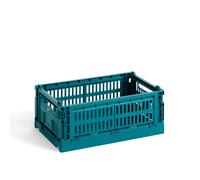 HAY Cesta Colour Crate S 17x26.5 cm Ocean green