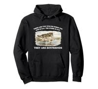 Hay Dos Lobos Dentro de ti Funny Gay Pride Meme Queer Sudadera con Capucha