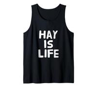Hay es la Vida Texto Divertido Caballo Amor Divertido Amante de Camiseta sin Mangas