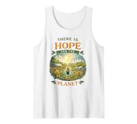 Hay Esperanza para el Planeta Solarpunk Día de la Tierra Vida Verde Camiseta sin Mangas