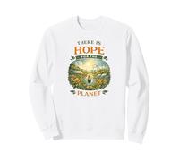 Hay Esperanza para el Planeta Solarpunk Día de la Tierra Vida Verde Sudadera
