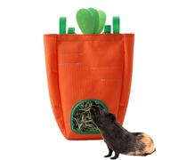 Hay Feeder, Guinea Pig Hay Bag, 23x10x1cm Small Animal Feeding Sack, Cage Accessory, Easy Refill Design, Bunny Chinchilla Hamster Use, Oxford Cloth