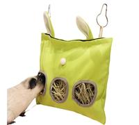 Hay Feeder, Suspensible Bag for Rabbits, Washable Pet Food Dispenser, Sturdy Design, Adorable Slow Eating Feeding Pouch, Perfect for Small Animals and Rodents